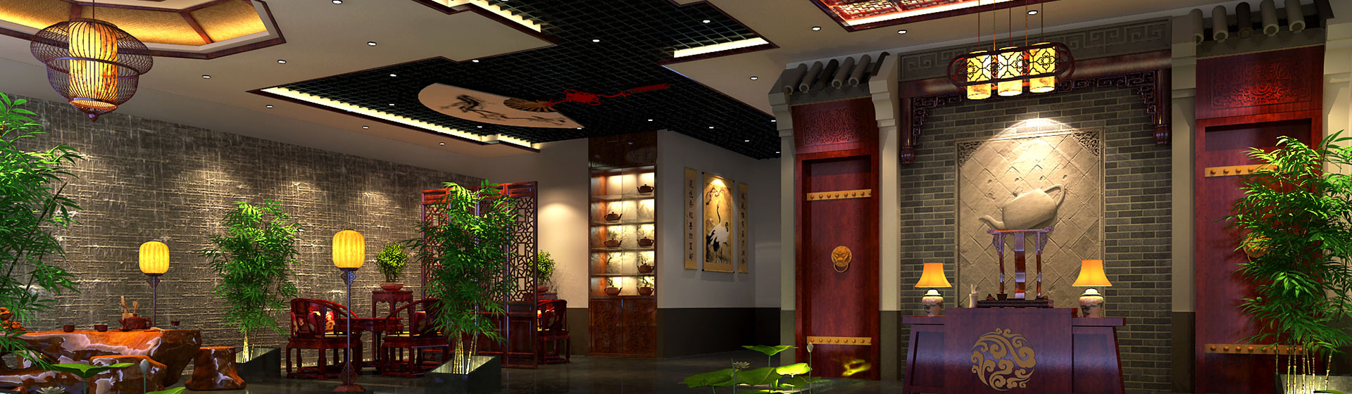 河南古典中式茶樓設計|有茗為伴，凡塵皆遠